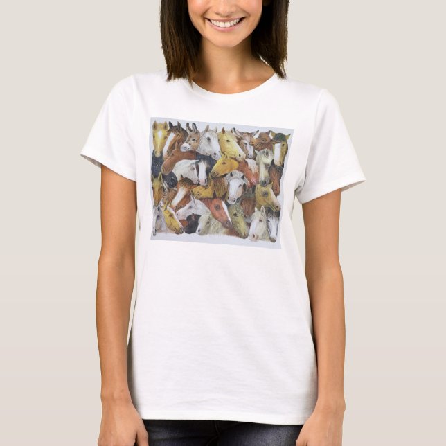 T-shirt Chevaux de chevaux (Devant)