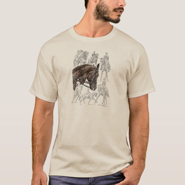 T-shirt Chevaux de contrainte collectés FEI (Devant)