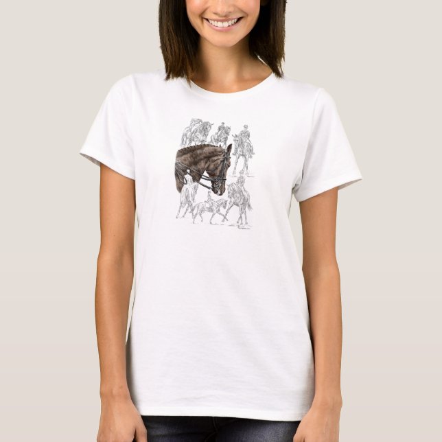 T-shirt Chevaux de contrainte collectés FEI (Devant)