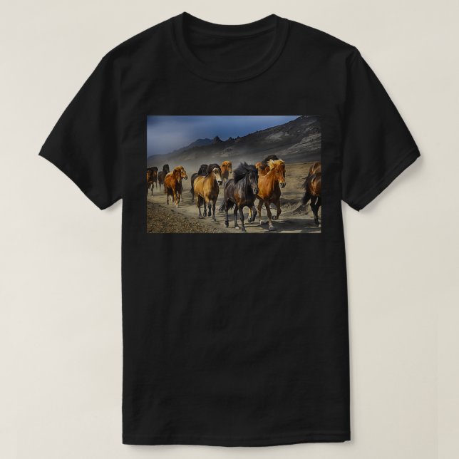 T-shirt Chevaux de course Cadeau parfait (Design devant)