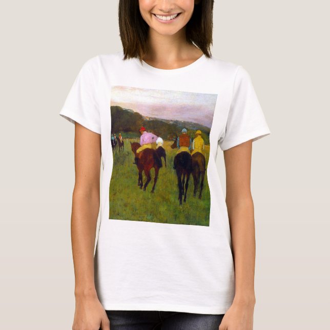 T-shirt Chevaux de course Edgar Degas à Longchamp (Devant)