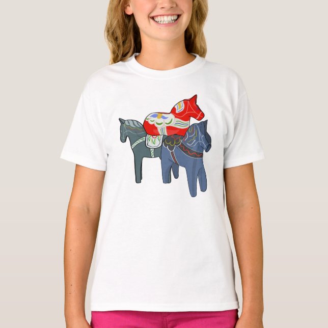 T-shirt Chevaux de Dala (Devant)