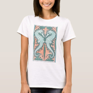T-shirt Chevaux de mer Art nouveau
