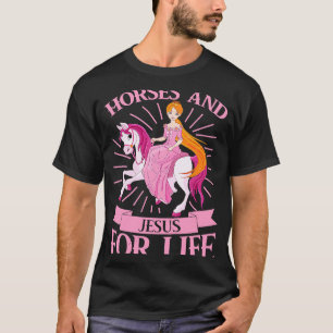 T-shirt Chevaux de prière chrétiens et croyants de Dieu Jé
