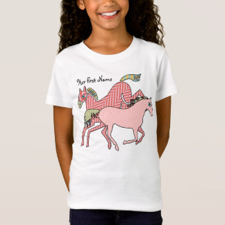 T-Shirt Chevaux en arête de poisson (personnalisés)