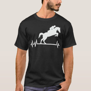 T-shirt Chevaux équestres à battement de coeur Pulse Rider