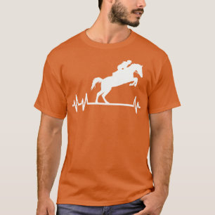 T-shirt Chevaux équestres à battement de coeur Pulse Rider
