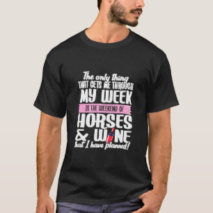 T-shirt Chevaux Et Vins