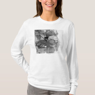 T-shirt Chevaux indiens d'abondance d'Oglala avec le