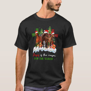 T-shirt Chevaux Jésus Est La Raison De La Saison Chrétienn
