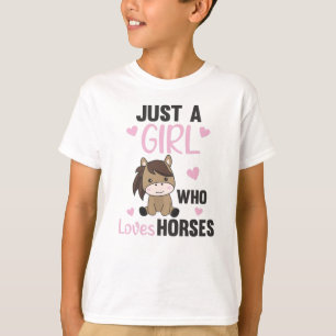 T-shirt Chevaux Juste Une Fille Qui Aime Les Chevaux Doux 