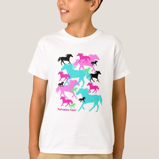 T-shirt Chevaux lumineux (Devant)