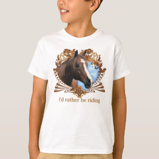 T-shirt Chevaux Ponies Équitation