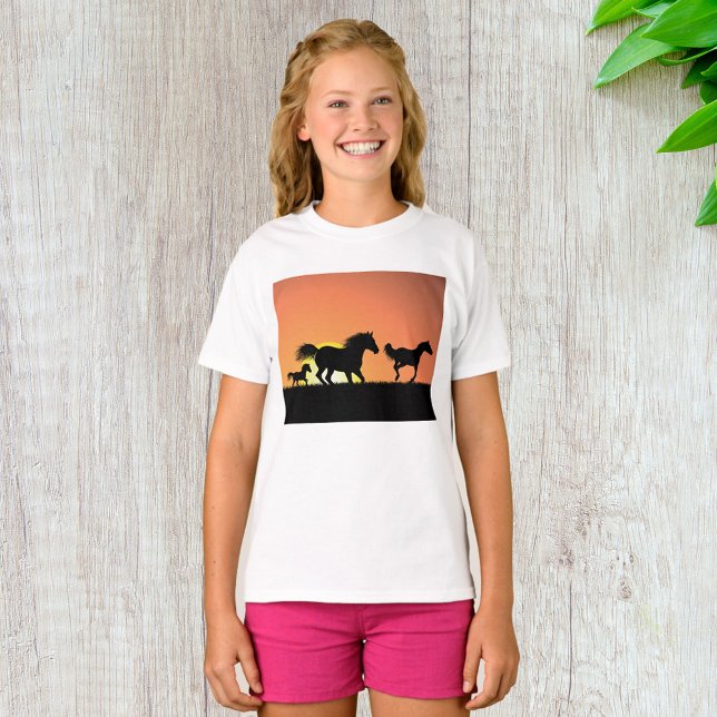 T-shirt Chevaux sauvages (Créateur téléchargé)