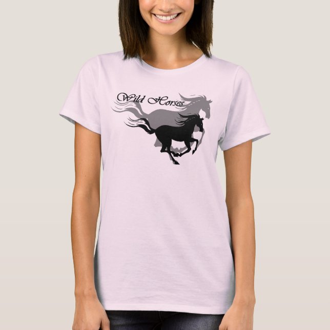 T-shirt Chevaux sauvages (Devant)