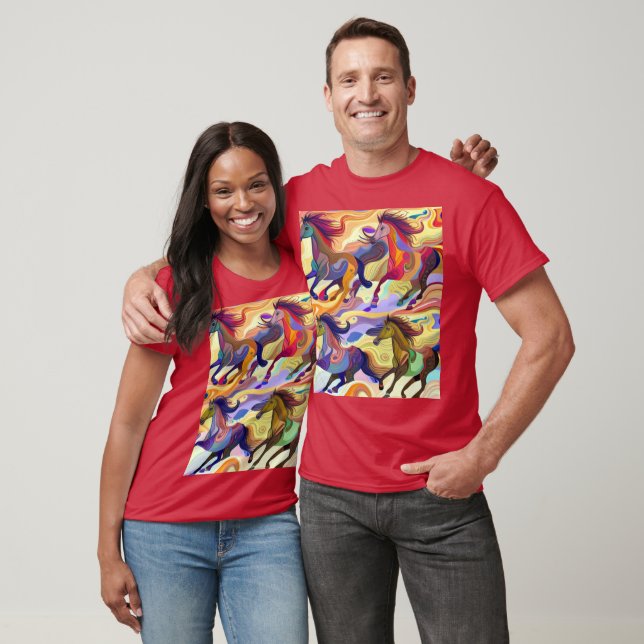 T-shirt Chevaux sauvages (Unisexe)