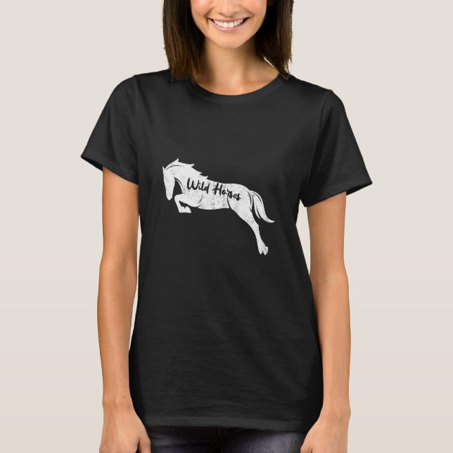 T-shirt Chevaux sauvages (Devant)