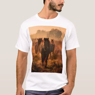 T-shirt Chevaux sauvages : Rencontre intense avec le regar
