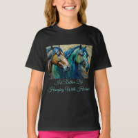 Chevaux Turquoise bleu vert brun