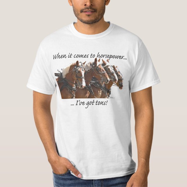 T-shirt Chevaux-vapeur belges (Devant)