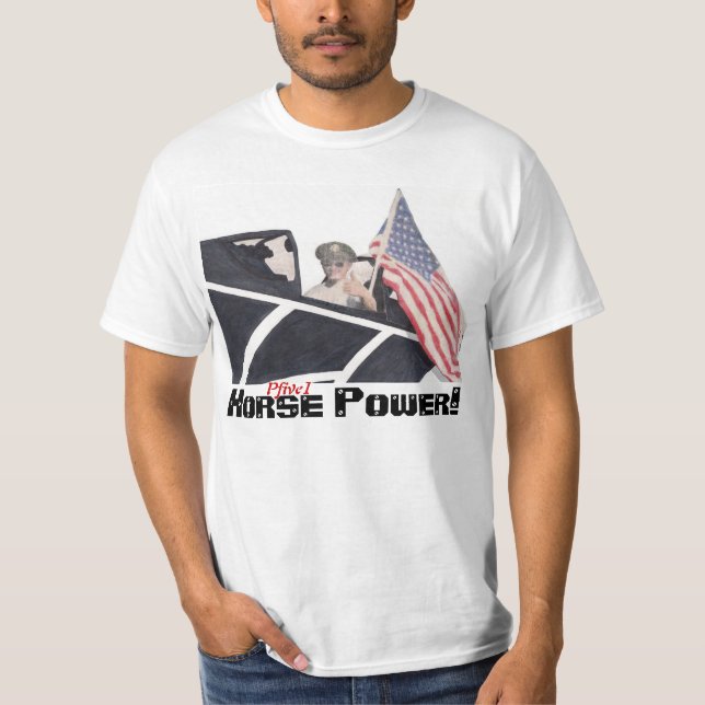 T-shirt Chevaux-vapeur Pfive1 ! (Devant)