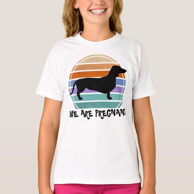 T-shirt Cheveux courts Dachshund - Silhouette 1 (Devant)