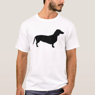 T-shirt Cheveux courts Dachshund - Silhouette 1