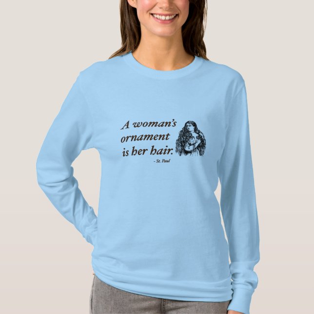 T-shirt Cheveux curly : citation sur les cheveux (Devant)