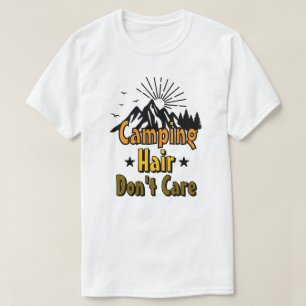 T-shirt Cheveux de Camping On S'en Fout