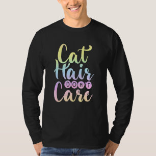 T-shirt Cheveux de chat Ne vous souciez pas Pastel Rainbow