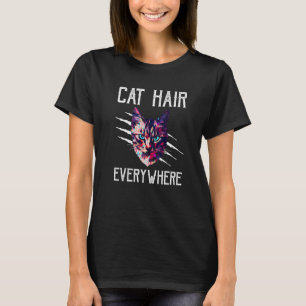T-shirt Cheveux de chat partout Chat Humour Kitten Chat Ma