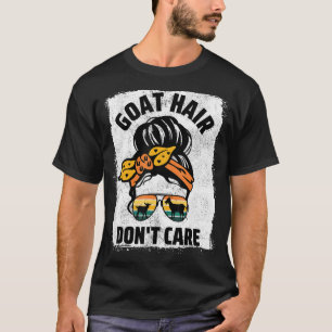 T-shirt Cheveux de chèvre Ne se soucie pas d'animal de fer
