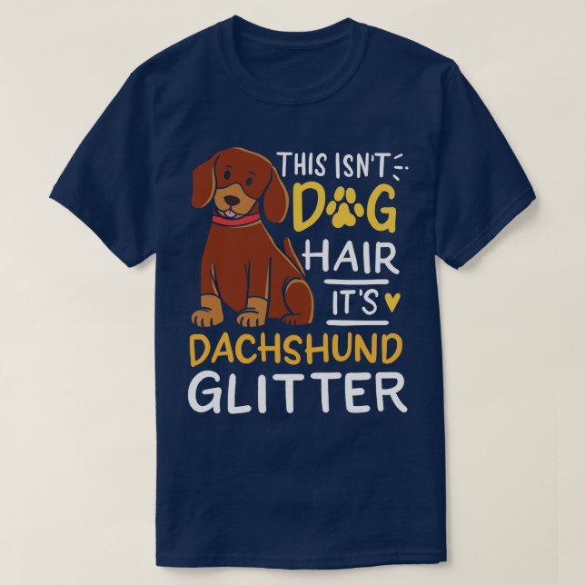 T-shirt Cheveux de chien Dachshund (Design devant)