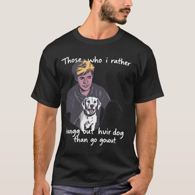 T-shirt Cheveux de chien, ne vous en souciez pas - Drôle A (Devant)