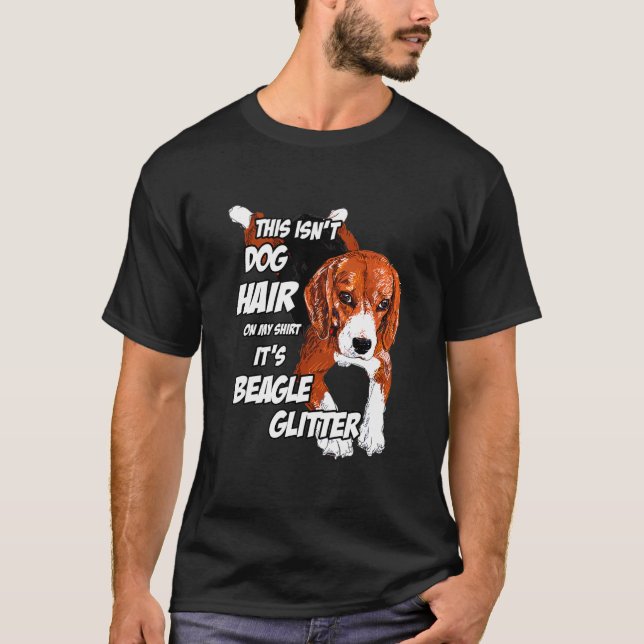 T-shirt Cheveux De Chien Sur Mon Beagle (Devant)