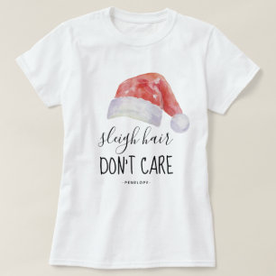 T-shirt Cheveux de coude ne pas s'en soucier et nom avec l