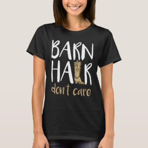 T-shirt Cheveux de grange, on s'en fiche, chevaux, ferme,