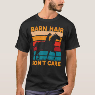 T-shirt Cheveux de grange s'en fichent Cheval Drôle de dic