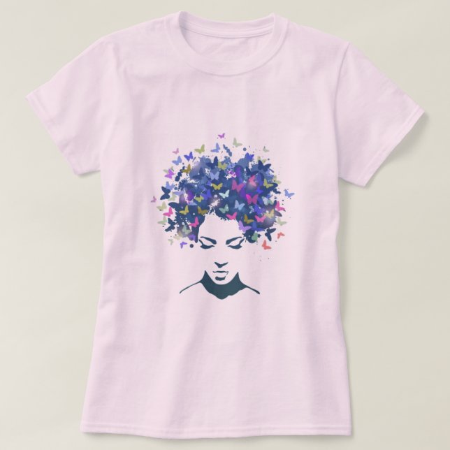 T-shirt Cheveux de papillons (Design devant)
