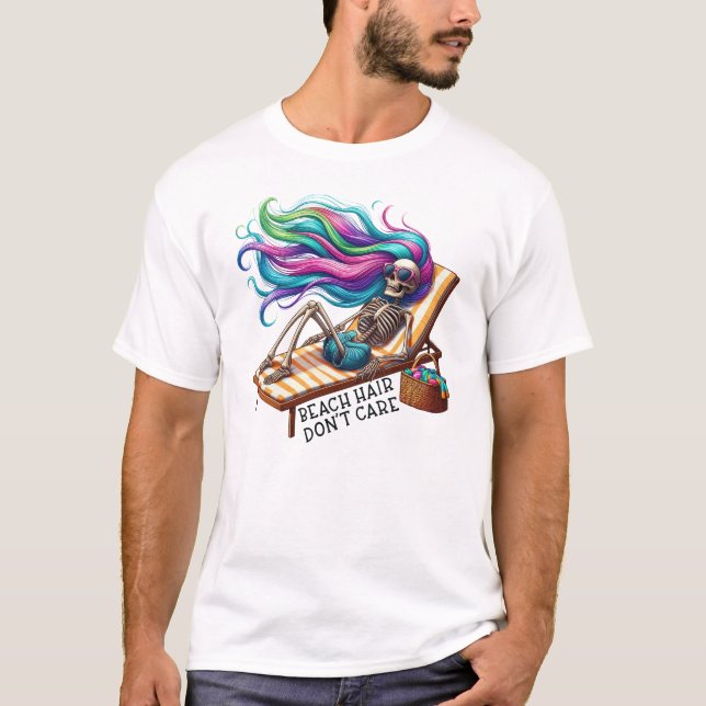 T-shirt Cheveux de plage - Squelette (Devant)