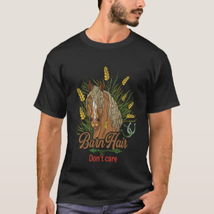 T-shirt Cheveux d'Écurie, On S'en Fiche Équitation Pour Ad