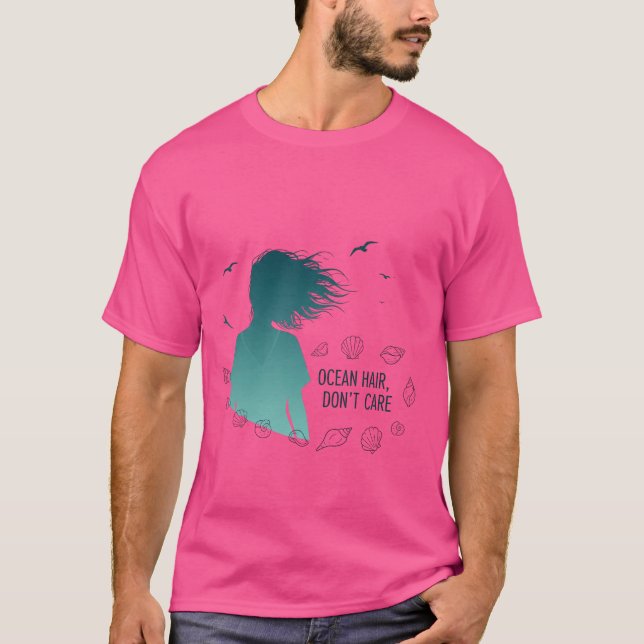 T-shirt Cheveux d'océan, on s'en fiche (Devant)