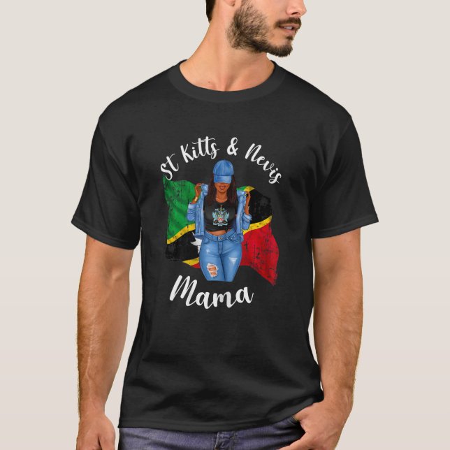 T-shirt Cheveux Dreadlocks Mama Femmes St Kitts Et Nevis S (Devant)