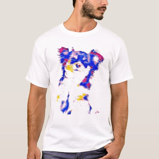 T-shirt Cheveux longs Chihuahua (Devant)