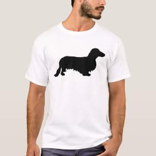 T-shirt Cheveux longs Dachshund - Silhouette 1
