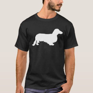T-shirt Cheveux longs Dachshund - Silhouette 2