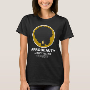 T-shirt Cheveux Naturel Noir Pour Femmes Et Filles Noires