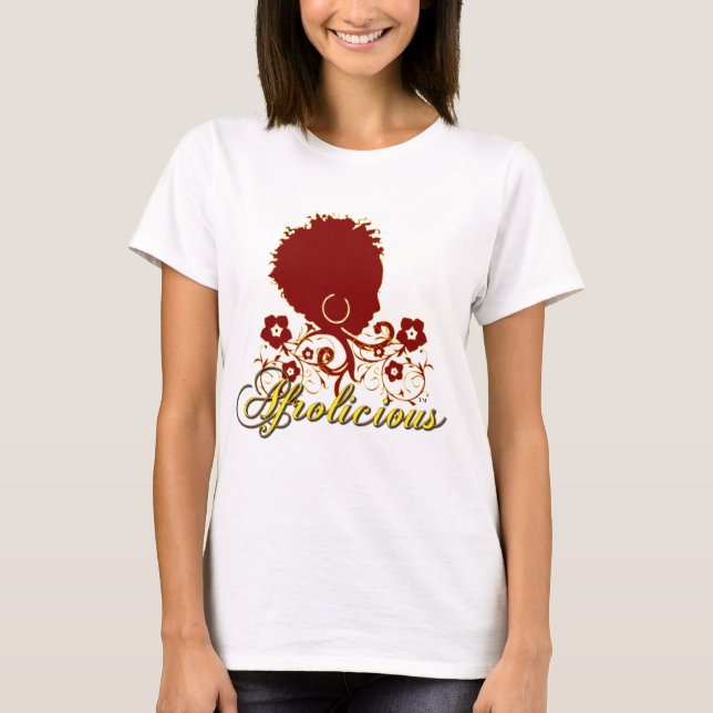 T-shirt Cheveux naturels : Afrolicious (Devant)