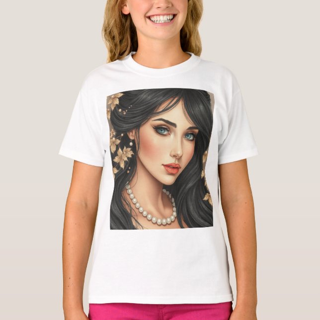 T-shirt Cheveux noirs 11 (Devant)