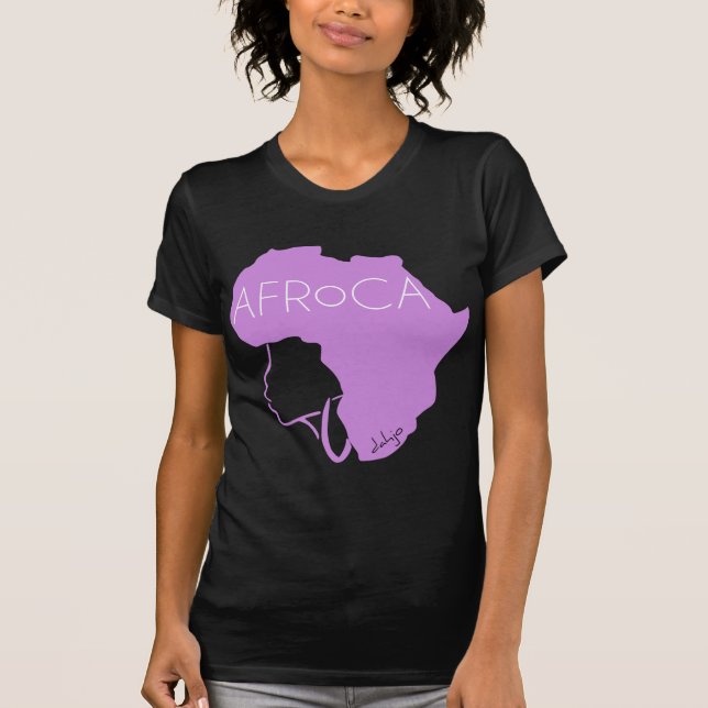 T-shirt Cheveux noirs naturels Afro (Devant)